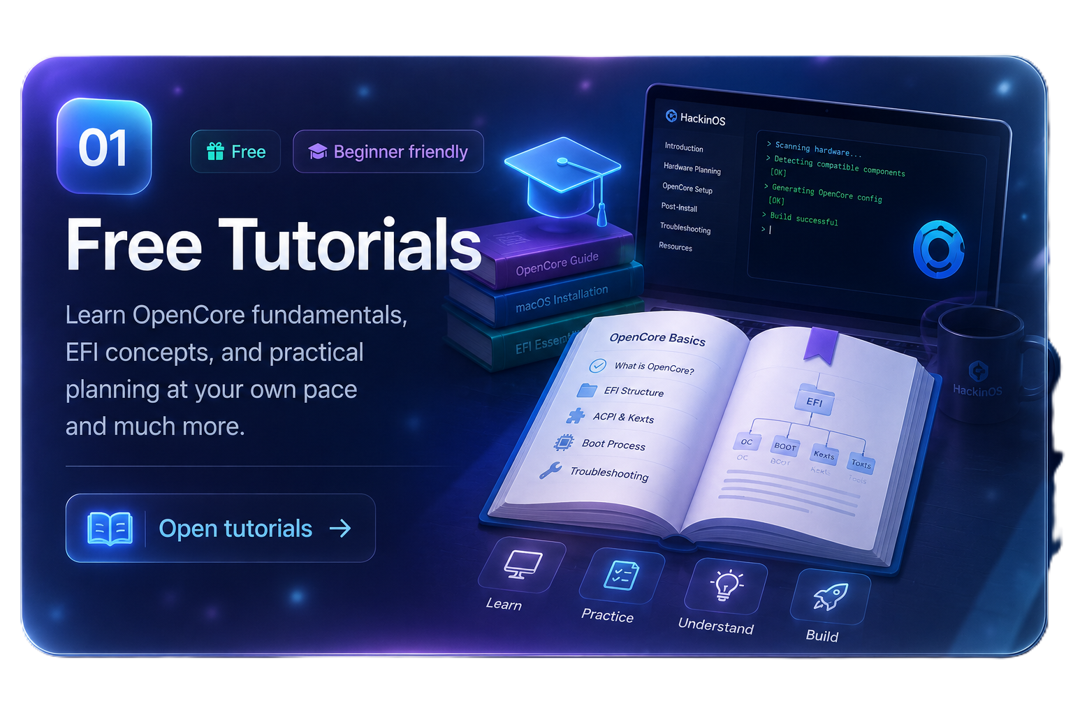 HackinOS OpenCore free tutorials